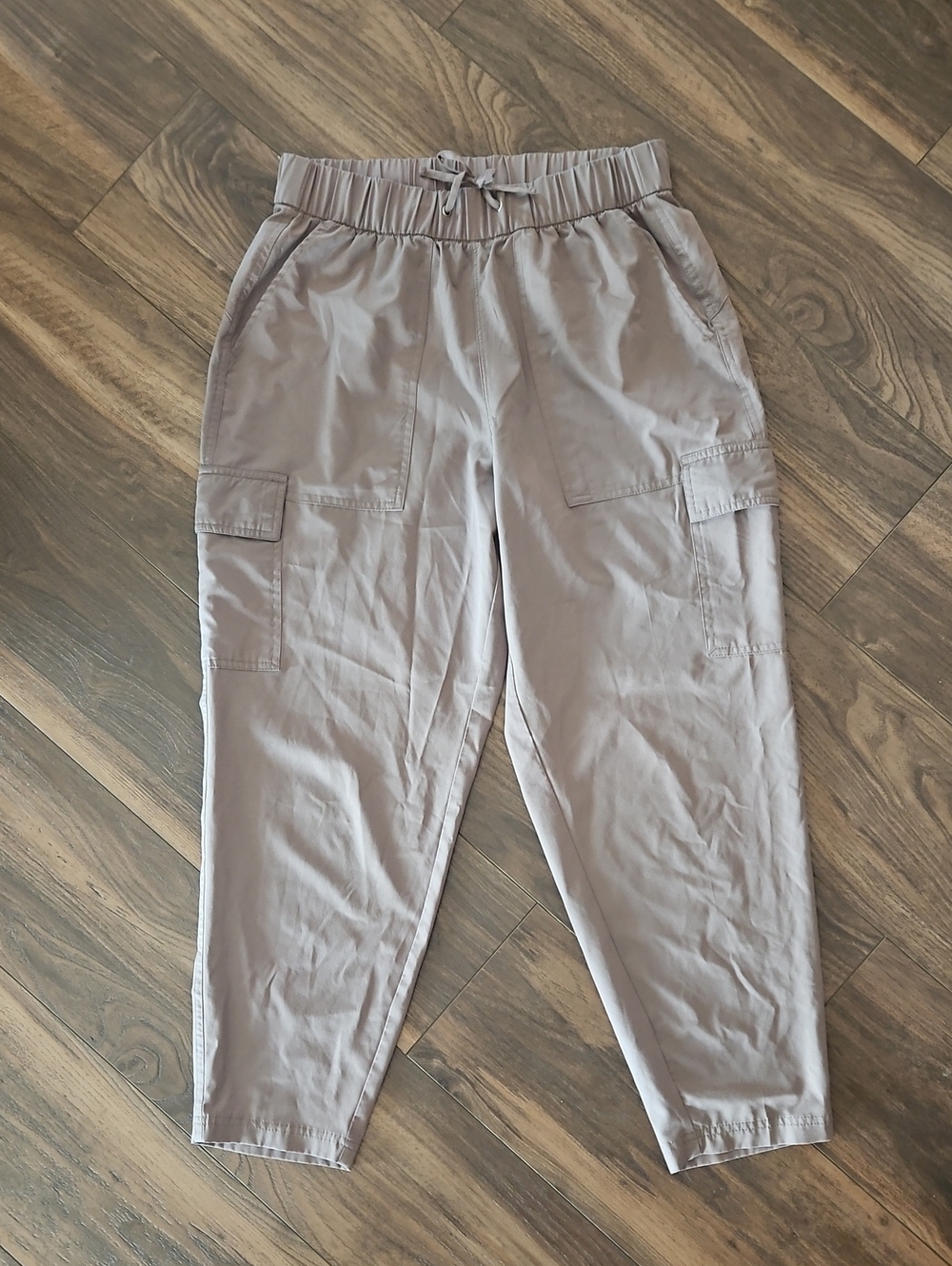 Old Navy Taupe Elastic-Waist Cargo Joggers